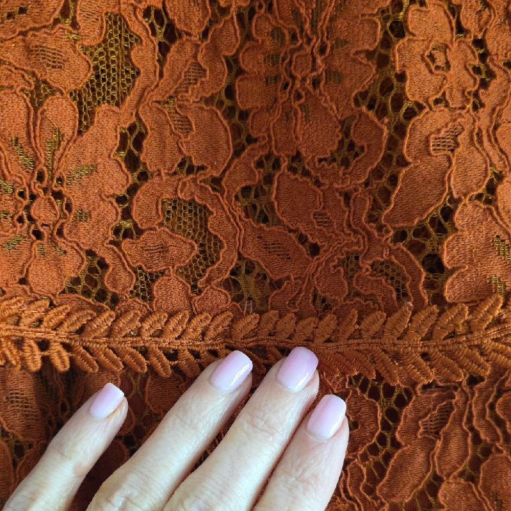 Lulu's Lace Midi Dress - Picture 3 of 3